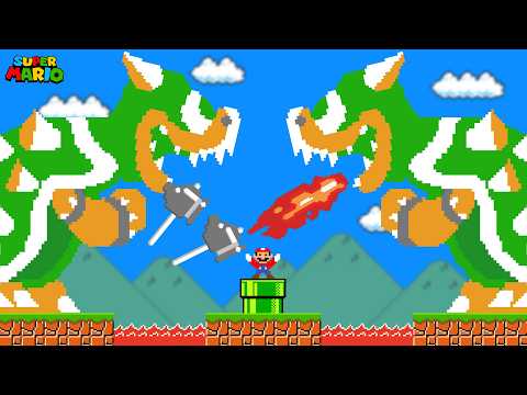 Super Mario Bros. but Mario Beats the Hardest Level After 9999 Fails!