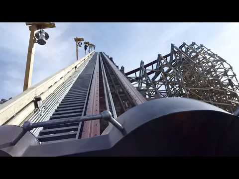 Front row point of view footage of Steel Vengeance