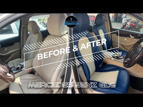 Personalised Napa Leather Seat Covers with Diamond Quilting for Mercedes-Benz GLC by Studio Saddles