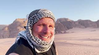 10 - Wendells Wanderings - Jordan 2022 - Wadi Rum - Sunset Over the Seven Pillars of Wisdom