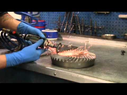 How to grind a thick ring gear to clear the cross pin shaft
