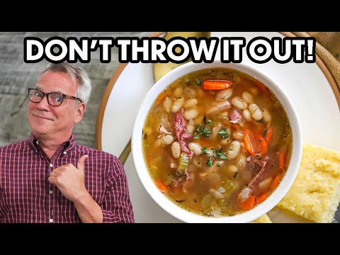 Classic Ham and Bean Soup | The Best Way to Use a Leftover Ham Bone!