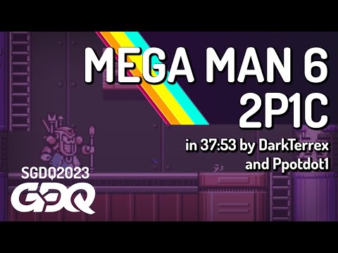 Mega Man 6 2 Player 1 Controller by DarkTerrex and Ppotdot1 in 37:53 - Summer Games Done Quick 2023