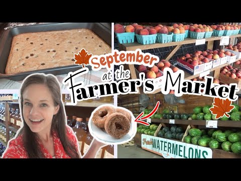 A trip to the Farmers Market & Chocolate Chip Blondies | Fall Southern Cooking