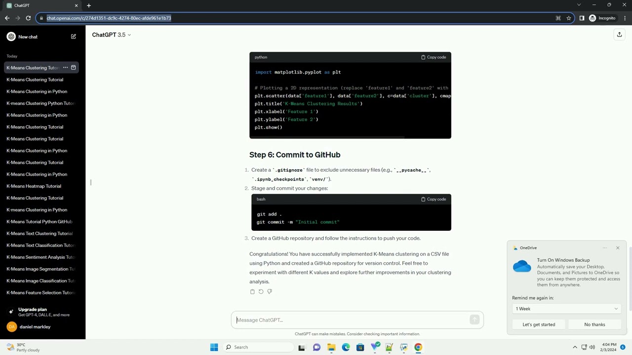 k means clustering on csv file python github