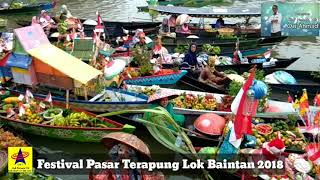 preview picture of video 'Festival Pasar Terapung Lok Baintan 2018, Kab. Banjar Kalsel.'