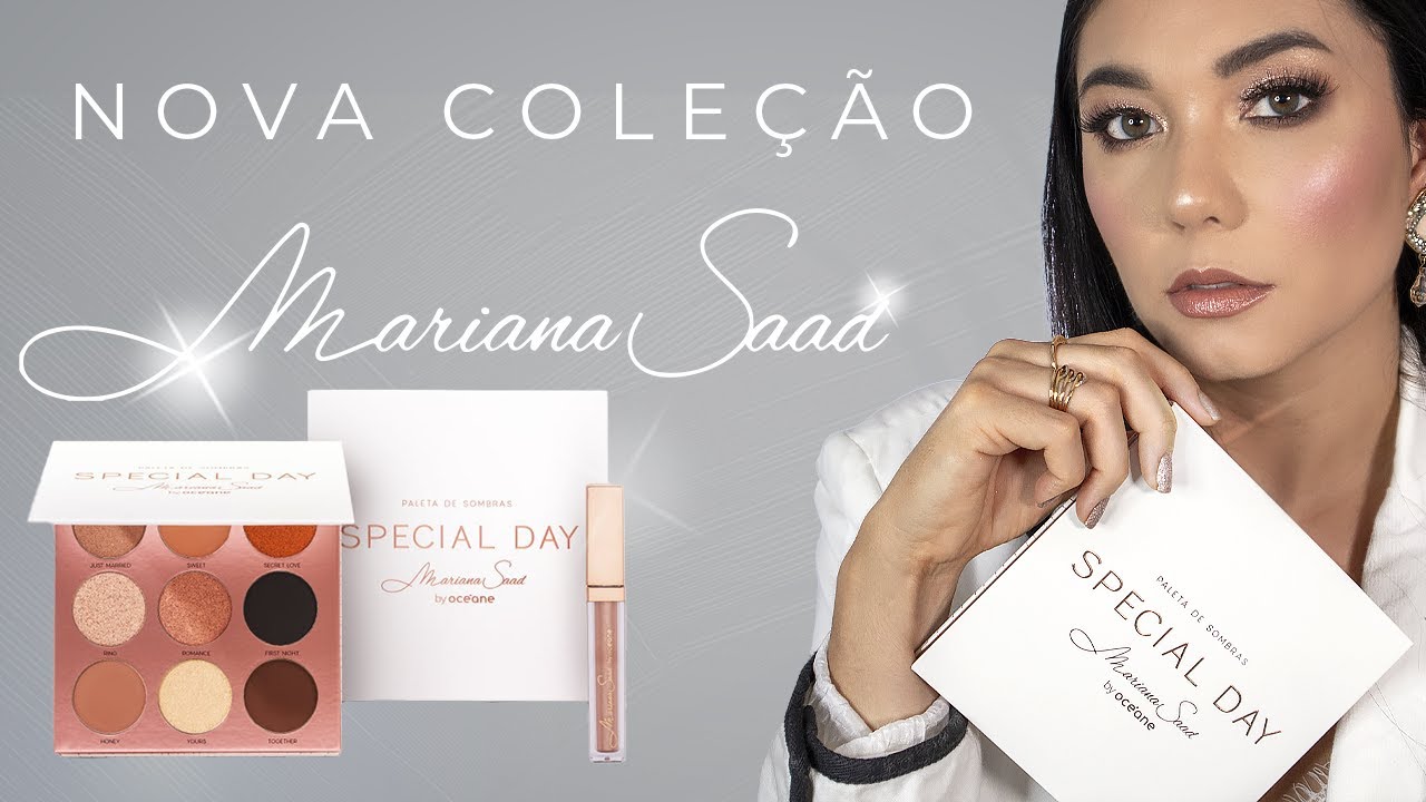 TESTEI A NOVA PALETA DA MARI SAAD SPECIAL DAY | SOMBRA LÍQUIDA SOFT PEACH | VALE A PENA