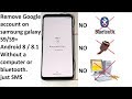S9 Android 8 REMOVE GOOGLE ACCOUNT SAMSUNG GALAXY S9 S9 PLUS ANDROID 8 Without A Computer