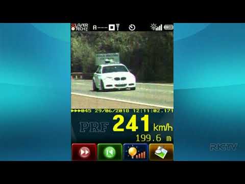 Polícia Rodoviária Federal flagra carro a 241 km/h em rodovia