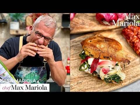 PANINO CON CIPOLLA (Illegale!!) SALSICCIA PICCANTE, uovo in camicia e cicorie - Chef Max Mariola