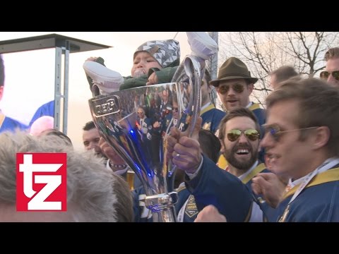 EHC München Deutscher Meister 2016: Meisterfeier im Olympiapark