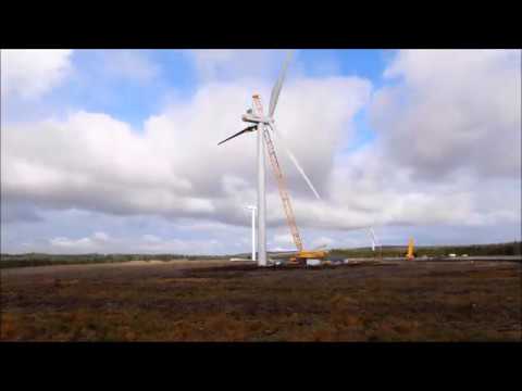 Andershaw Wind Farm construction timelapse