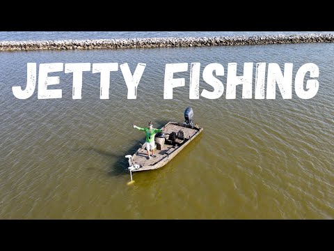Galveston JETTY Fishing in the Aluminum Boat!! + Catch and Cook!