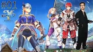 #01【イースX -NORDICS-】冒険家アドル、遥かなる北の海へ！ ※ネタバレ注意【PS5 ARPG顔出し実況配信】