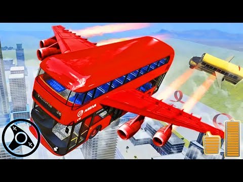 Flying Bus Driving Simulator 2019 - Free Bus Games | Android Gameplay