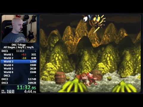 Donkey Kong Country Trilogy Speedrun - 2:09:03