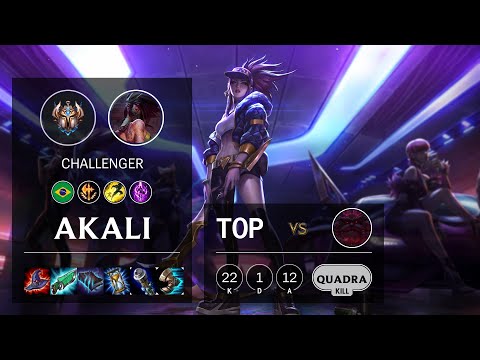 Akali Top vs Ornn - BR Challenger Patch 10.16