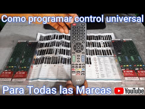👉Como programar un control universal de una manera rápida y sencilla Smart TV, LED, LCD, PLASMA, CRT