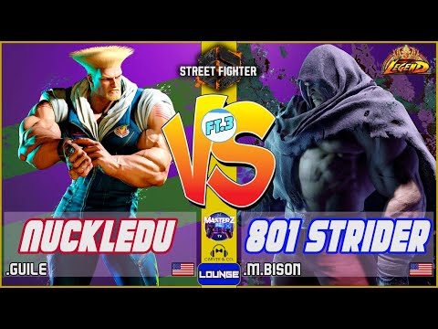 4k SF6 REPLAY 💥💥 NuckleDu (guile) VS 801 Strider (M.bison) 💥💥 High level gameplay