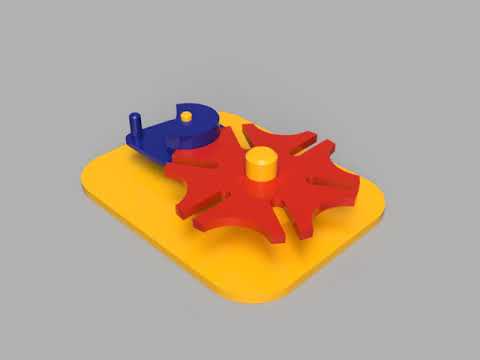 Monthly Challenges - Maltezerkruismechanisme Fusion360 Turntable