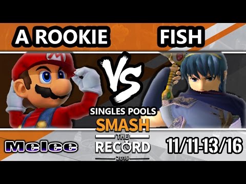 STR 2016 SSBM - SFS | A Rookie (Mario) Vs. Fish (Marth) Smash Melee Tournament