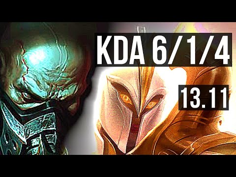 URGOT vs KAYLE (TOP) | 6/1/4, 300+ games, Dominating, Rank 14 Urgot | KR Master | 13.11