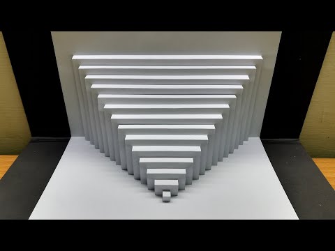 Pop Up Card｜Kirigami Art Tutorial｜Geometry Architecture｜JR Kirigami Art #72