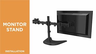 How to Install Economy Freestanding Monitor Stand-LDT07-T024