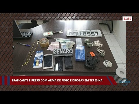 Traficante envolvido com facções é preso com arma de fogo e drogas em Teresina 15 03 2021