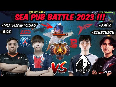 NothingToSay Bok vs iceiceice Jabz - SEA PUB ALL STAR BATTLE 2023 Dota 2 7.32E New Patch