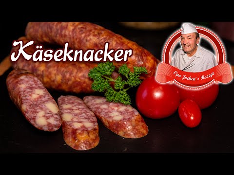 Käseknacker selber machen - Rohwurst mit Käse - Opa Jochens Rezept