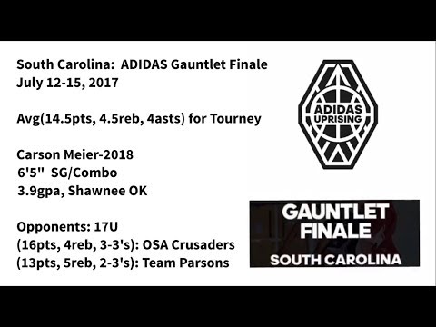 Colt Savage #11: 7/12/17 Adidas Finale: Gym Time Hoops(GTH) (1:31 min.) Tape