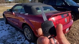 Master key got disconnected from Pats system 2005 Ford Mustang / how to cut & program w/ AutoProPad