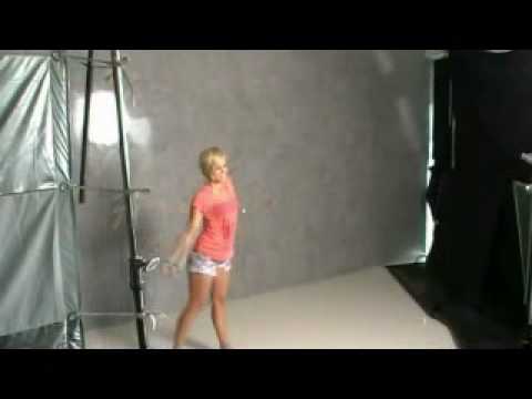 Kayla Kayla at the Justin Bieber & Sean Kingston shoot 'Eenie Meenie'