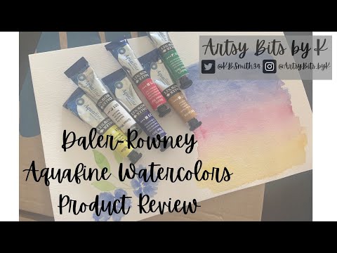 Product Review   Daler Rowney Aquafine Paints