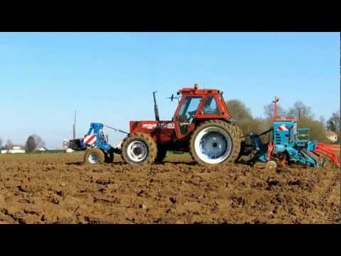 Semis de blé 2013 - Fiat 110-90 DT et Sulky Tramline CE