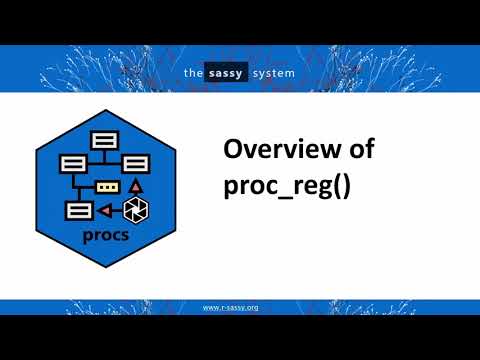 Overview of the proc_reg() Function