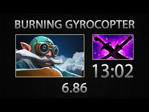 Dota 2 Gyrocopter Fast Farm - BurNIng - Sange & Yasha - 13:02 [6.86]