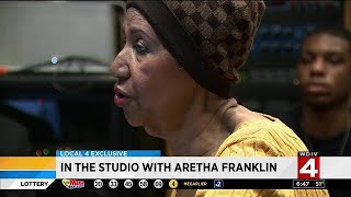 In the studio with Aretha Franklin