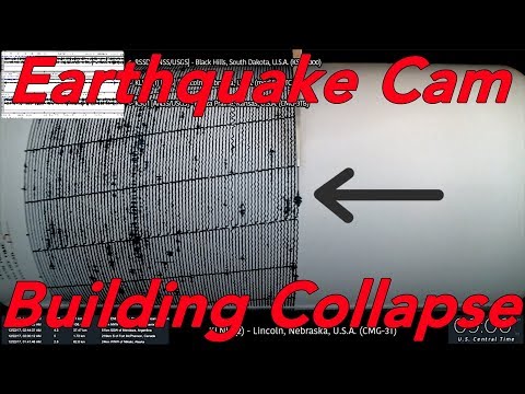 Earthquake Cam - Lincoln, Nebraska Building Collapse . 12.22.2017 ( 地震ウェブカメラ )