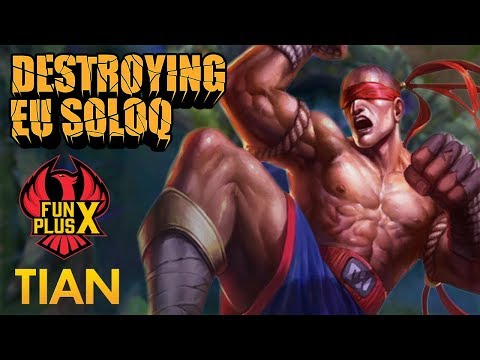 Destroying EU SoloQ: FunPlus Phoenix Tian - Lee Sin Jungle - KDA 26/8/12