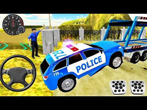 Police Car Transporter Simulator   Multi Trailer Truck Driving   Android Gameplay 2021