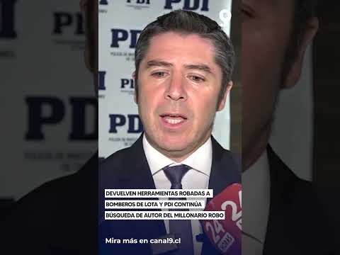 Devuelven herramientas robadas a Bomberos de Lota y PDI continúa búsqueda de autor del millonario ro