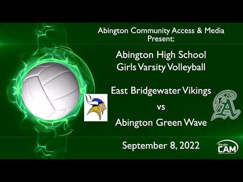 East Bridgewater Vikings vs Abington Green Wave Girls Varsity Volleyball; September 8, 2022