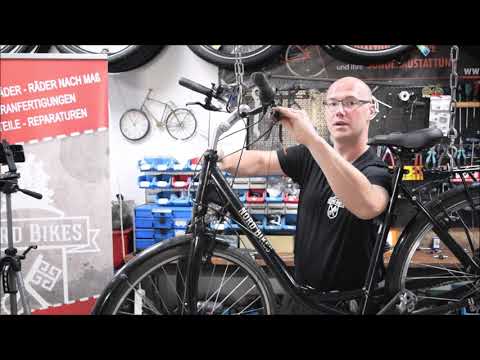 Shimano V Brake einstellen . Bremszug mit Hülle erneuern und winterfest machen . NORDBIKES