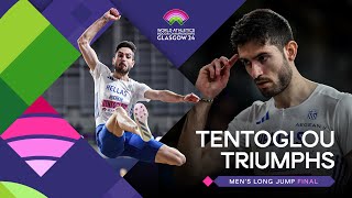 Tentoglou wins the long jump on countback 👀 | World Indoor Championships Glasgow 24