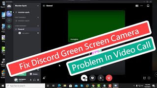 Fix Discord Green Screen Camera Problem In Video Call