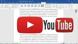 How to put a youtube video into a Word document