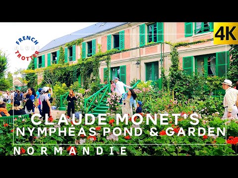 Claude Monet 🎨 GIVERNY🪷Août 🇫🇷Water lilies Garden🪴4K Full Walking Tour Bassin aux Nymphéas Jardins