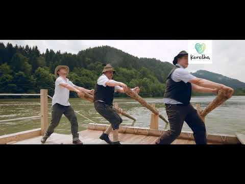 Koroška. Splavarjenje na Dravi / Timber rafting on Drava